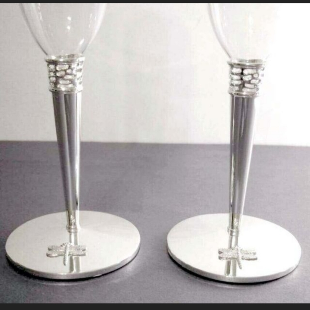 Kate Spade champagne flutes - Picture 9 of 10